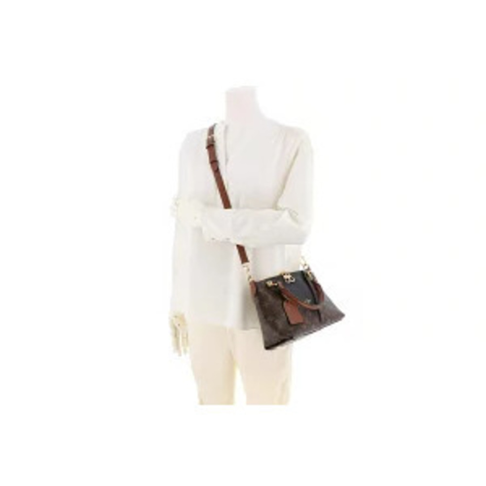 Louis Vuitton Tote Monogram Bag Shoulder V Black